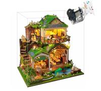 Cjeuxnr Kit de rincón de libros en miniatura para casa de muñecas, Booknook para decoración de estantería de casa pequeña en 3D, rompecabezas de madera, regalos para familiares y amigos (TB30-ZY)
