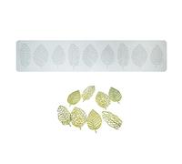 Cjeuxnr Molde de encaje de silicona, tapete de impresión de fondant de geometría de flores, reutilizable, bandeja de punto occidental francés, decoración de moldes de silicona para hornear moldes de