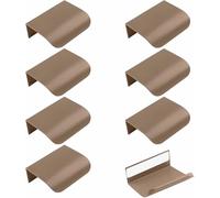 CJFBDFC Tiradores Cocina Paquete De 4 Borde Dedo, Instantáneos Autoadhesivos para Cajones Gabinete, Ocultos Ángulo Redondo, Manija Cajón Estilo Moderno Herrajes