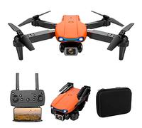 CJGKDJS Drones RC Plegables con cámara HD para Adultos, Mini dron con cámara, luz LED de Alto Brillo, Modo sin Cabeza, conmutación de cámara Dual 4k, rotación de 360°, Vuelo estacionario Inteligente