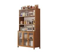 CJHFR472SG Cocina Aparador de Pared Grande Cristal con almacenaje Integrado. Estilo Retro. Multifuncional. Ideal for el salón Aparador Comedor