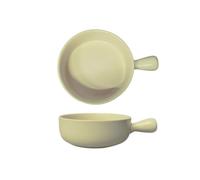 CJHFR472SG Cocina Cuenco de arroz al horno 500ML, cuenco cerámica for ensalada frutas, bandeja for hornear con un solo mango, plato for desayuno for el hogar Cocinar(Beige)