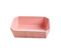 CJHFR472SG Cocina Fuente de cerámica for hornear, cacerola y lasaña, 20 x 15 5,7 cm, rectangular, profunda, apta for horno, for, asar servir Cocinar(Pink)