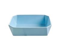 CJHFR472SG Cocina Fuente de cerámica for hornear, cacerola y lasaña, 20 x 15 5,7 cm, rectangular, profunda, apta for horno, for, asar servir Cocinar(Blue)