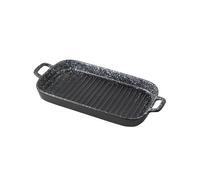 CJHFR472SG Cocina Fuente rectangular grande for hornear de cerámica 30,6 cm for cocinar en la cocina y uso diario. Apto for horno microondas Cocinar(Grey)