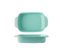 CJHFR472SG Cocina Plato de cerámica for el hogar, bandeja Rectangular for hornear con doble oreja, horno microondas, for pasteles Cocinar(8 inches)