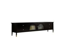 CJHFR472SG Consola Multimedia Gabinete de visualización de Vidrio, Puerta, Sala de Estar, TV, Simple, Moderno, de pie, 1,8 m Centro de Entretenimiento