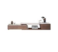 CJHFR472SG Consola Multimedia Mesa de Centro de Pizarra Moderna y Sencilla, Mueble de TV Combinado for Sala de Estar, Mueble de Suelo Extensible for el hogar, Mueble de TV Centro de Entretenimiento