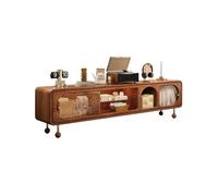 CJHFR472SG Consola Multimedia Mueble de Madera Maciza for TV, Armario de Almacenamiento de partición for el hogar, Sencillo, Retro, pequeño, for apartamento, Sala de Estar Centro de Entretenimiento
