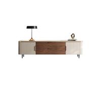 CJHFR472SG Consola Multimedia Mueble de TV de Madera Maciza de mármol, pequeño apartamento, Moderno, Minimalista, for Sala de Estar, Mueble de Almacenamiento for TV Centro de Entretenimiento