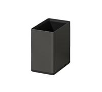 CJHFR472SG Cubo Basura Cocina Cubo de basura rectangular acero inoxidable doble capa con tapa abierta for el salón Papelera Baño(Grey)