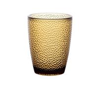 CJHFR472SG Elegante Acrylic Raindrop Textured Drinking Cup, Stackable Heat-resistant Water for Juice Beverages Beer Cristalería(Bruin,Pequeño)