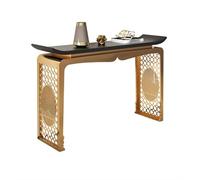 CJHFR472SG Home - Mesa de entrada moderna, mesa consola con base dorada, mesa de sofá estrecha para pasillo, entrada, vestíbulo, pasillo, sala de estar detrás del sofá (mediana)