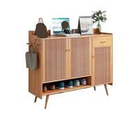 CJHFR472SG Independiente Zapatero de Madera for Entrada de casa, Pasillo, Armario de Almacenamiento de Gran Capacidad, 140 cm Estanteria Zapatos