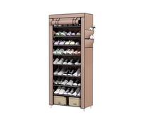 CJHFR472SG Independiente Zapatero Sencillo for Dormitorio, Vivienda de Alquiler Multicapa de Gran Capacidad a Prueba de Polvo con Armario for Zapatos Estanteria Zapatos(Bruin)