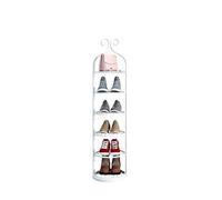 CJHFR472SG Independiente Zapatero Sencillo, Puerta pequeña y Estrecha, Zapatero pequeño for el hogar, Zapatero económico, Zapatero pequeño de Hierro Estanteria Zapatos(Blanco,Pequeño)