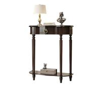 CJHFR472SG Inicio Mesa Consola Estrecha, Mesa Auxiliar Decorativa Moderna de 47 Pulgadas y 2 estantes, Mesa de Entrada de Madera for Entrada, recibidor, Pasillo, Sala de Estar Detrás del sofá(Negro)