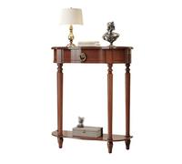 CJHFR472SG Inicio Mesa Consola Estrecha, Mesa Auxiliar Decorativa Moderna de 47 Pulgadas y 2 estantes, Mesa de Entrada de Madera for Entrada, recibidor, Pasillo, Sala de Estar Detrás del sofá(Bruin)