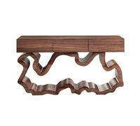 CJHFR472SG Inicio Mesa Consola Moderna de Madera Maciza, Mesa de Entrada de 63 Pulgadas con cajones, Mesa Auxiliar for Pasillo, Sala de Estar, vestíbulo Detrás del sofá(Bruin)