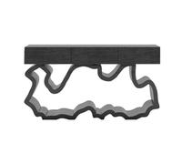 CJHFR472SG Inicio Mesa Consola Moderna de Madera Maciza, Mesa de Entrada de 63 Pulgadas con cajones, Mesa Auxiliar for Pasillo, Sala de Estar, vestíbulo Detrás del sofá(Negro)