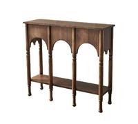CJHFR472SG Inicio Mesa Consola Moderna de Mediados de Siglo, Mesa Auxiliar Decorativa Moderna de 39 Pulgadas for Entrada, Sala de Estar Detrás del sofá(Bruin)