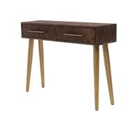 CJHFR472SG Inicio Mesa Consola Moderna de Mediados de Siglo, Mesa de Entrada de Madera Maciza con 2 cajones, Mueble Decorativo for Pasillo, Sala de Estar, vestíbulo de Entrada Detrás del sofá
