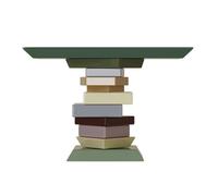 CJHFR472SG Inicio Mesa de Entrada giratoria de Varios Niveles, Mesa de Consola Estrecha, decoración de Pasillo, Mesa Auxiliar de sofá con Consola Estrecha, Multicolor Detrás del sofá