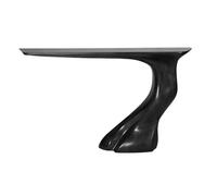 CJHFR472SG Inicio Mesas de Consola estrechas de Madera Maciza de 56", Mesa de Pasillo Decorativa Moderna, Mesa de sofá for Sala de Estar, Pasillo, vestíbulo, Entrada Detrás del sofá(Negro)