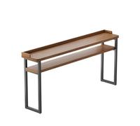 CJHFR472SG Mesa de Bar de Doble Capa con Deflector, Rectangular, Alta, for Cocina, Comedor y Sala de Estar.(160 * 40 * 105cm)