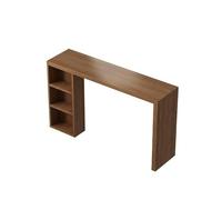CJHFR472SG Mesa de Bar de Madera de Pino con Almacenamiento Multicapa, Divisor de Sala de Estar for el hogar, Mesa de Pub de Superficie Alta(140 * 40 * 105CM)