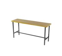 CJHFR472SG Mesa de Bar de Madera for el hogar, Mesa de Comedor de Cocina Estrecha y Larga con Marco de Metal Resistente(Grande)