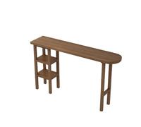 CJHFR472SG Mesa de Bar de Pino con Estante de Almacenamiento, Mesa Alta for Cocina, Comedor, Pub, Sala de Estar y Fiestas.(180 * 40 * 105cm)