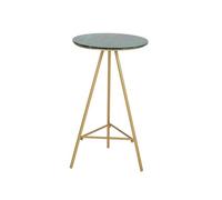 CJHFR472SG Mesa de Bar Moderna de Hierro pequeña, Mesa Alta de mármol for el hogar y el Ocio, Ideal for Espacios Estrechos.(Green)