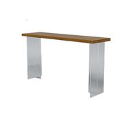 CJHFR472SG Mesa de Bar Moderna de Madera con Patas acrílicas Transparentes, Mesa Rectangular Alta for el hogar(3XL)