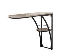 CJHFR472SG Mesa de Bar Moderna for Sala de Estar, de Hierro, de Doble Capa, Larga, for Cocina y Comedor, Ideal for Espacios Estrechos.(Pequeño)