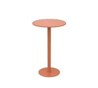 CJHFR472SG Mesa Redonda de Hierro Moderna, Ideal for Interiores y Exteriores, Ideal for Patios, caravanas, Catering, Fiestas y Eventos comerciales.(Orange)