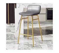 CJHFR472SG Moderna Banco de Bar, Taburete Minimalista con Base Alta, Silla de Bar, Respaldo de Hierro for el hogar, Silla de Bar Ligera de Lujo Sillas de Bar