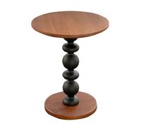 CJHFR472SG Moderna Mesa Auxiliar Redonda de Madera Maciza for Sala de Estar, construcción de Madera, Perfecta for sofá o Mesa Auxiliar, Mesa pequeña rústica con diseño Minimalista Muebles de Salon