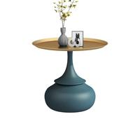 CJHFR472SG Moderna Mesa Auxiliar Redonda, Mesa de Centro pequeña Minimalista Moderna con Tablero de Piedra, Mesa de sofá Creativa, mesita de Noche Moderna Muebles de Salon