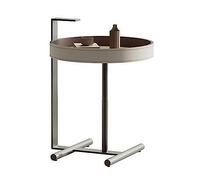 CJHFR472SG Moderna Mesa Auxiliar Redonda pequeña, mesita de Noche con Acento Moderno for Sala de Estar, Espacios pequeños, Dormitorio, Granja, Muebles Decorativos for el hogar Muebles de Salon