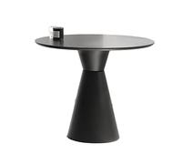 CJHFR472SG Moderna mesa de centro de 23.6 pulgadas, mesa de comedor, mesa de cocina, bar, terraza, mesa de bar pequeña simple (negro)