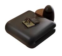 CJHFR472SG Moderna Mesa de Centro de Cristal Creativa Minimalista, diseño de Lujo, Juego de Mesa en Forma de Libro for Salas de Estar Modernas Muebles de Salon(Negro,100cm)