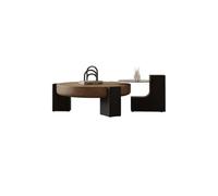 CJHFR472SG Moderna Mesa de Centro de Madera de Nogal for Sala de Estar, diseño Minimalista de Lujo, Mesa de té Moderna for Espacios pequeños Muebles de Salon
