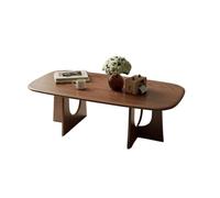 CJHFR472SG Moderna Mesa de Centro de Madera Maciza for Salas de Estar pequeñas, Mesa Baja compacta for Apartamentos Modernos, diseño Minimalista, Ideal for Casas de Alquiler Muebles de Salon(100cm)