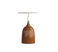 CJHFR472SG Moderna Mesa de Centro Hecha a Mano única, mesita de Noche con Bandeja Natural for el hogar, Comedor o Sala de Estar, Hecha a Mano, Estilo Moderno Muebles de Salon(Coffee Color)
