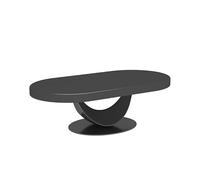 CJHFR472SG Moderna Mesa de Centro Ovalada pequeña de Madera Maciza for Sala de Estar: Muebles compactos for el hogar, Ideales for Espacios pequeños Muebles de Salon(100cm)