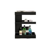 CJHFR472SG Moderna Mesa de Centro pequeña de Madera de Nogal Negro con Varios Lados móviles, sofá de Sala de Estar, Varios gabinetes de Esquina Simples Muebles de Salon
