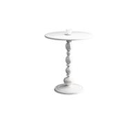 CJHFR472SG Moderna Mesa de Centro pequeña Redonda de Metal for sofá, aparador, mesita de Noche, Estante for balcón Muebles de Salon(Blanco)