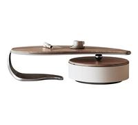 CJHFR472SG Moderna Mesa de Centro Vintage de Nogal for Sala de Estar, diseño de Forma única, Mesa de té de Estilo Retro, Perfecta for Uso doméstico, Muebles Elegantes y duraderos Muebles de Salon