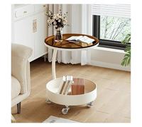 CJHFR472SG Moderna Sala de Estar Sofá Mesa Auxiliar Luz Mesa de Centro pequeña extraíble Mesita de Noche Simple Estante Muebles de Salon